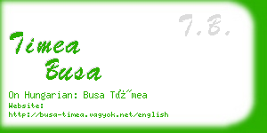 timea busa business card